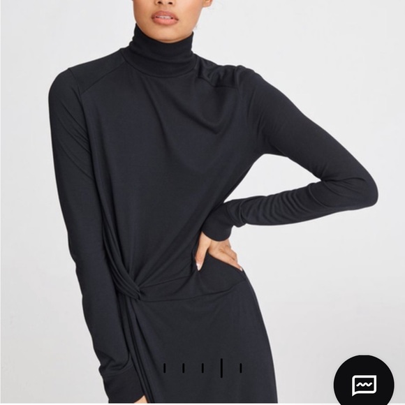 Rag & Bone Draped Shaw Midi Dress - Picture 2 of 6